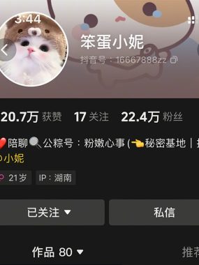 抖音笨蛋小妮微密圈写真合集