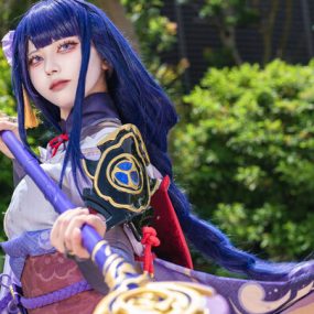 雷鸣降世永恒绽放：Kuku Kureha原神·雷电将军cos闪耀池袋