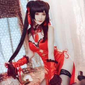 yui金鱼COS合集：本期鉴赏演绎旗袍版时崎狂三的致命诱惑